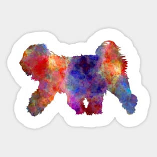 Tibetan Terrier in watercolor Sticker